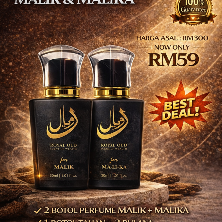 Royal Oud: PAKEJ B- COMBO SET MALIK + MALIKA